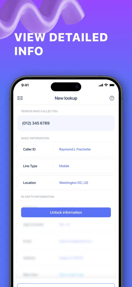 Number Finder App - Spam Detection