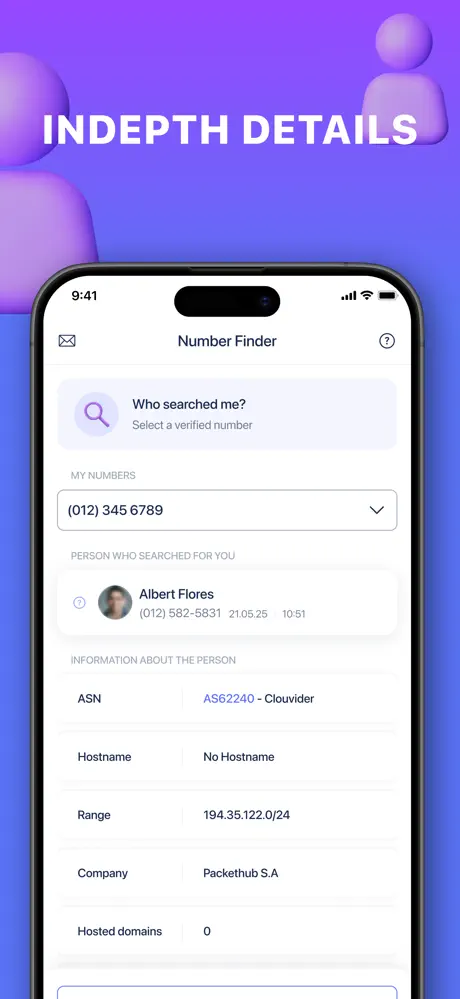 Number Finder App - Settings